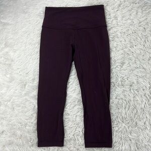 Lululemon Align Crop (19") Black Cherry